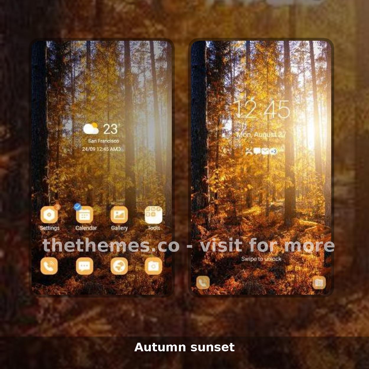 Autumn sunset
