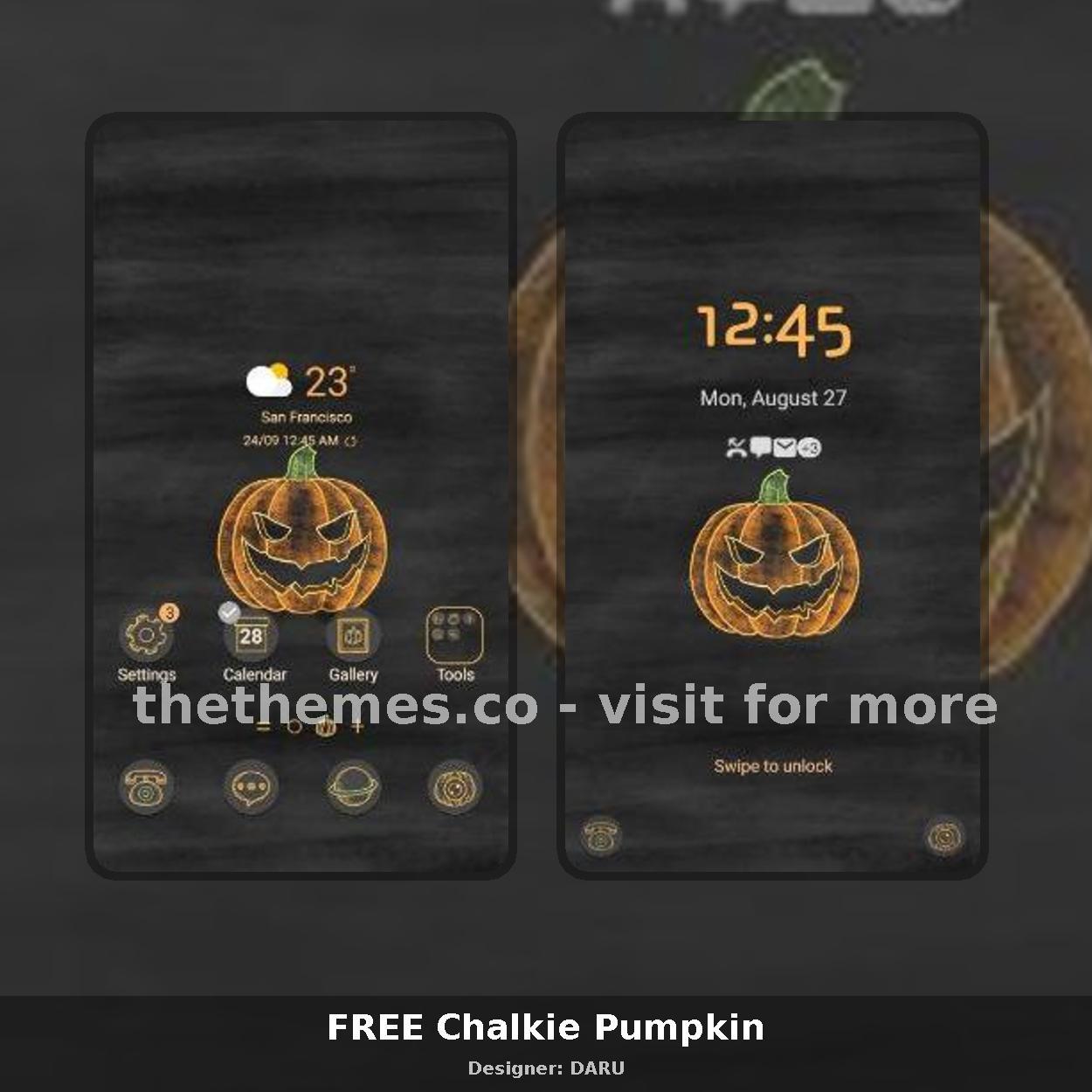 FREE Chalkie Pumpkin