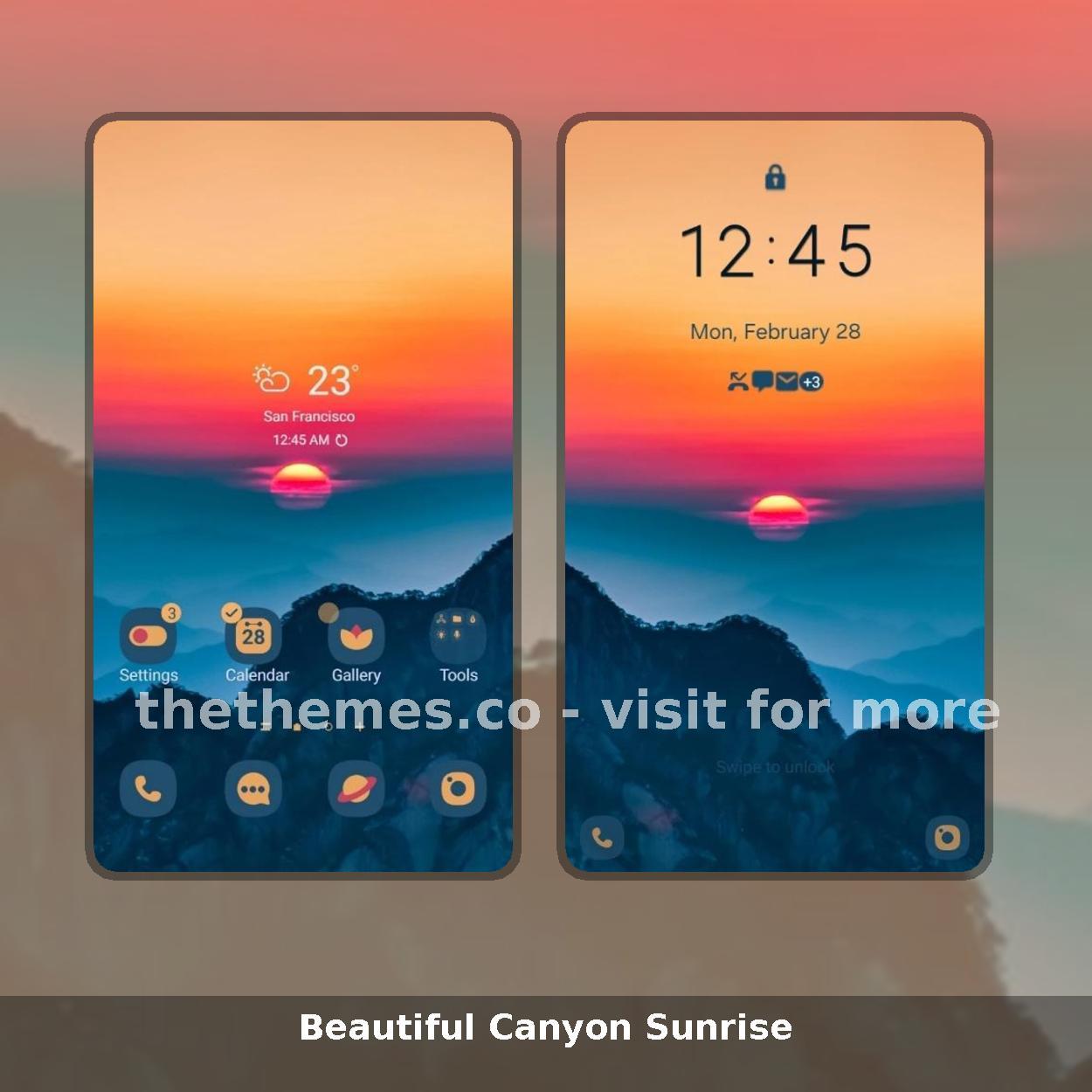 Beautiful Canyon Sunrise