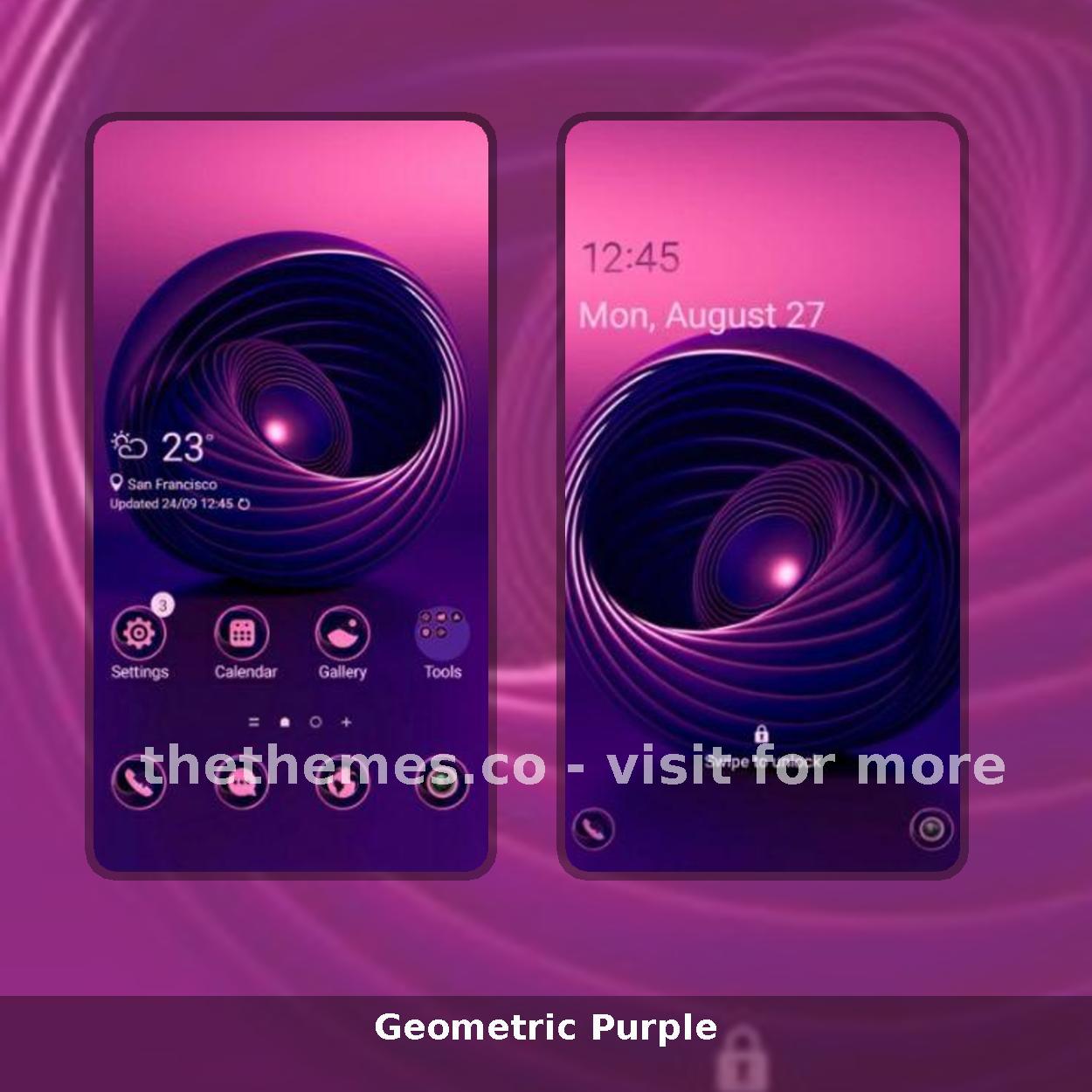 Geometric Purple