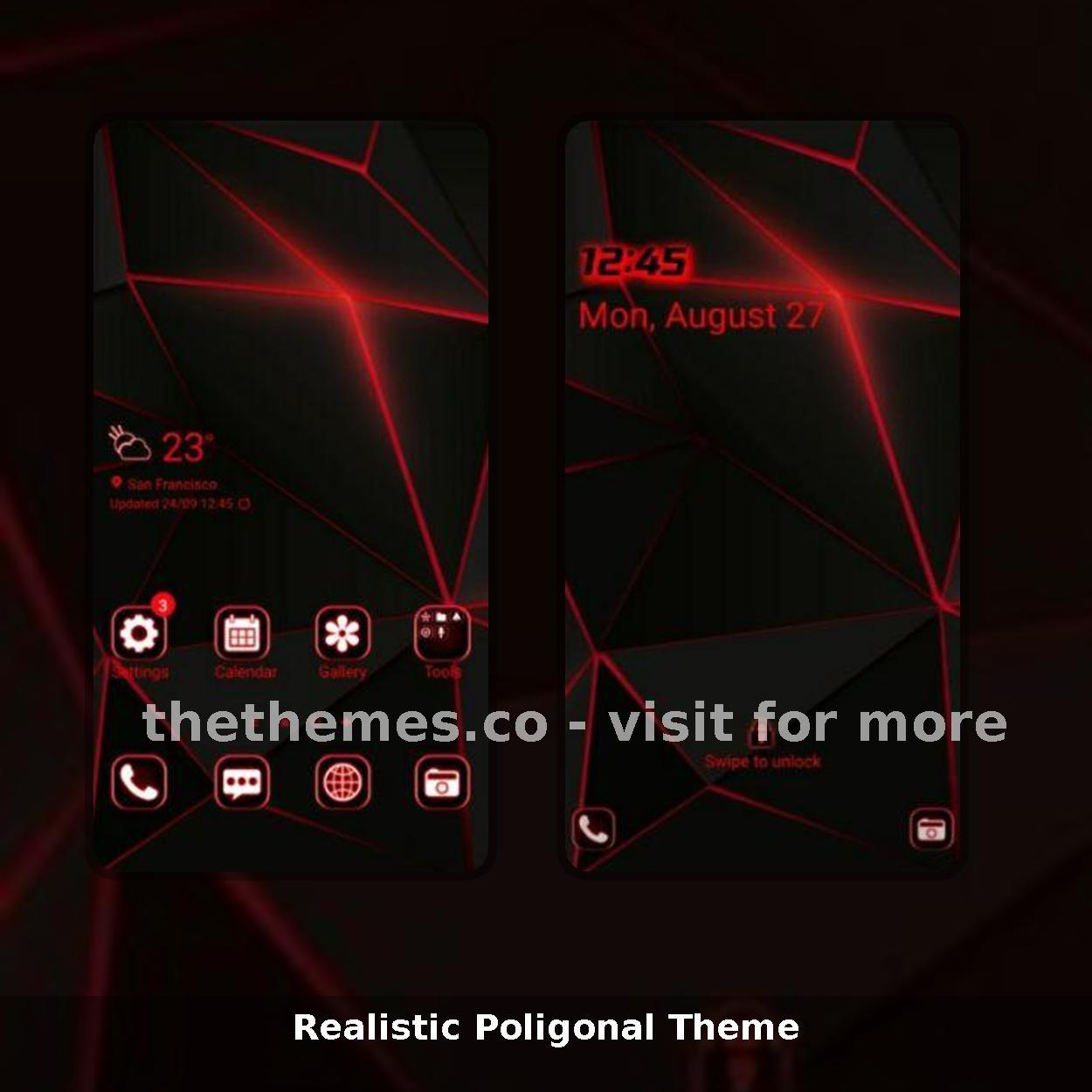 Realistic Poligonal Theme