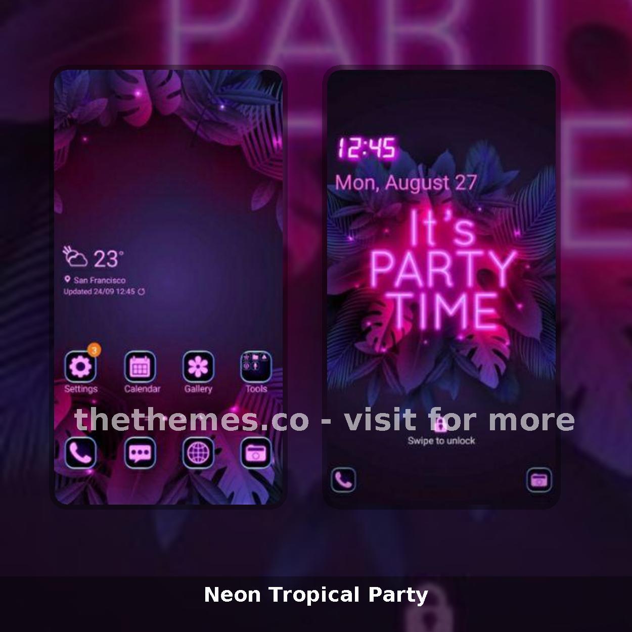 Neon Tropical Party