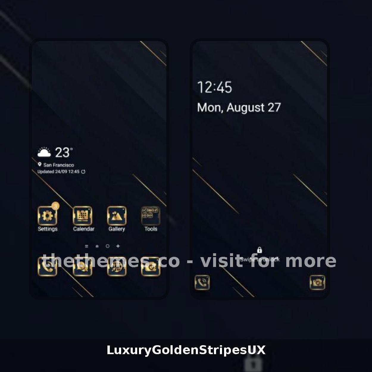 LuxuryGoldenStripesUX