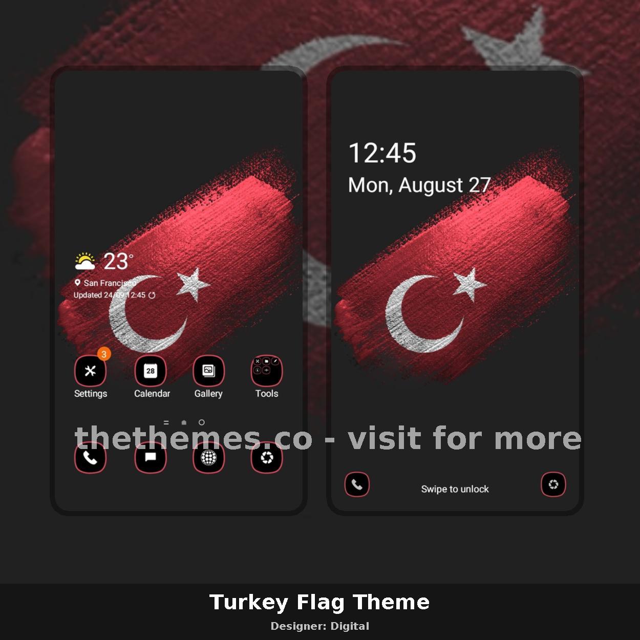 Turkey Flag Theme