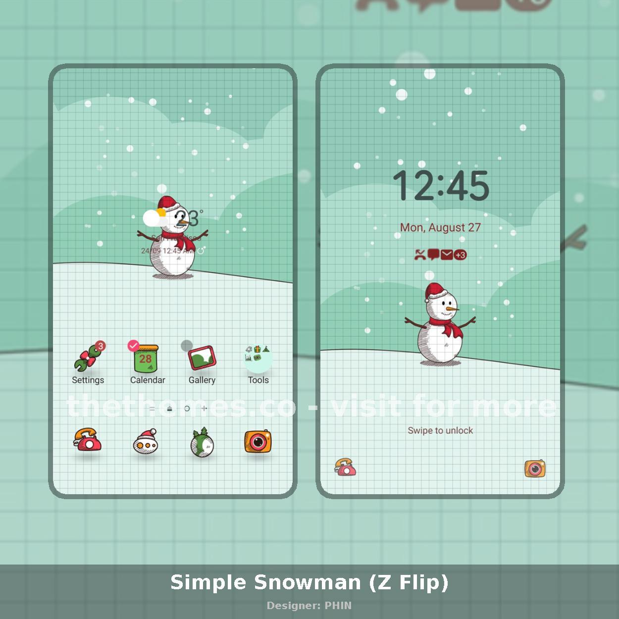 Simple Snowman (Z Flip)