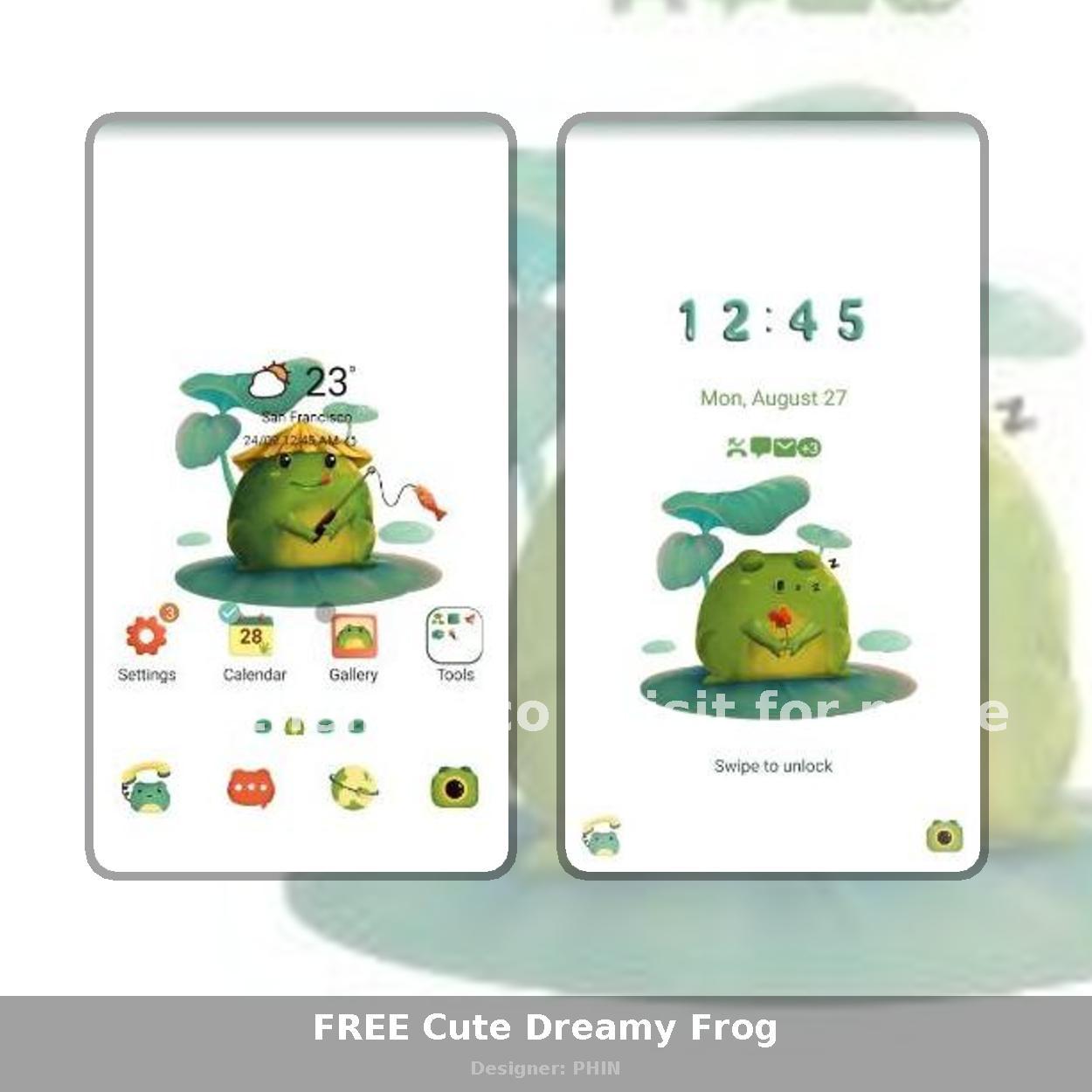 FREE Cute Dreamy Frog