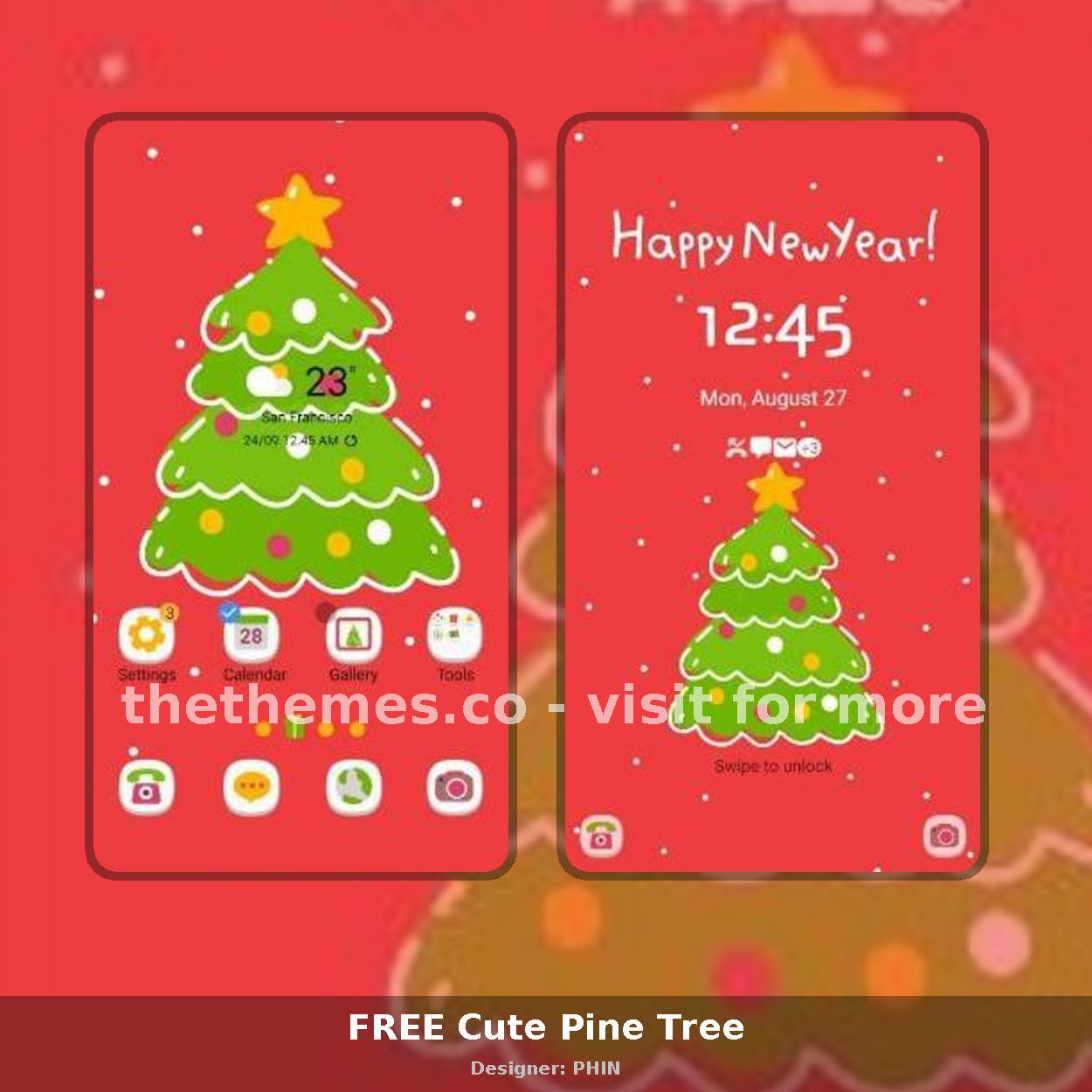 FREE Cute Pine Tree