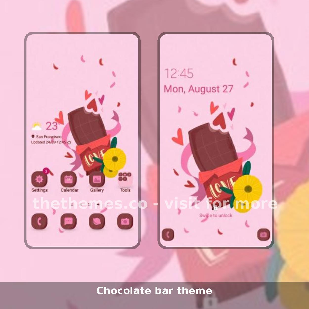 Chocolate bar theme