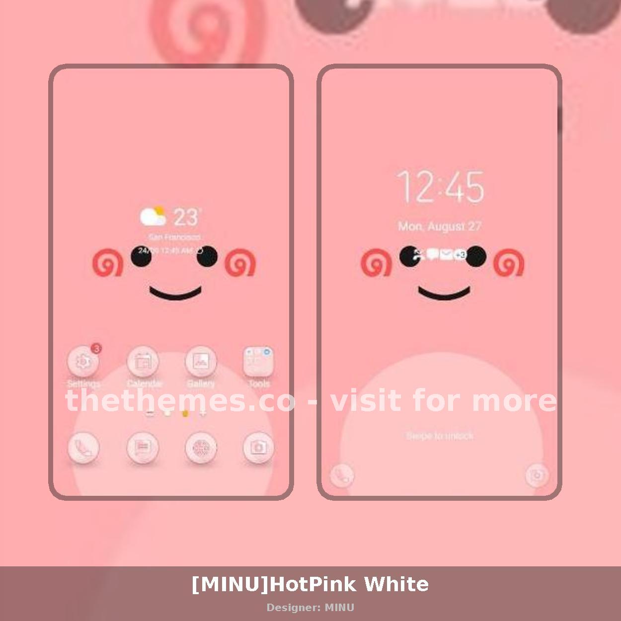 [MINU]HotPink White