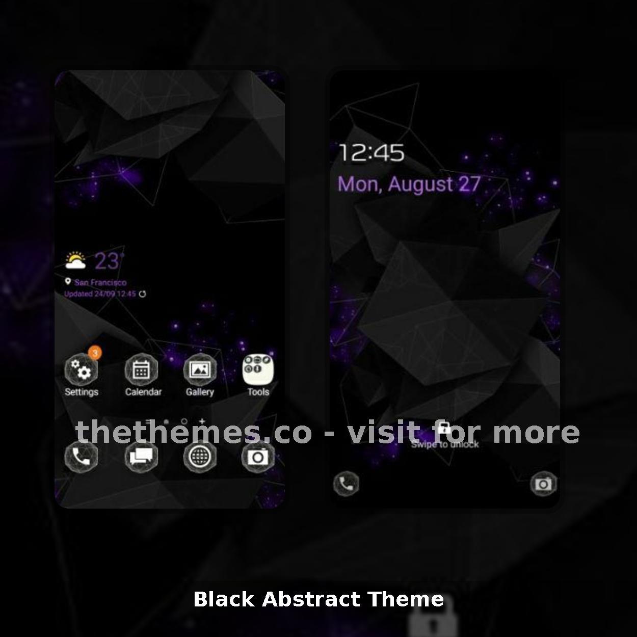 Black Abstract Theme
