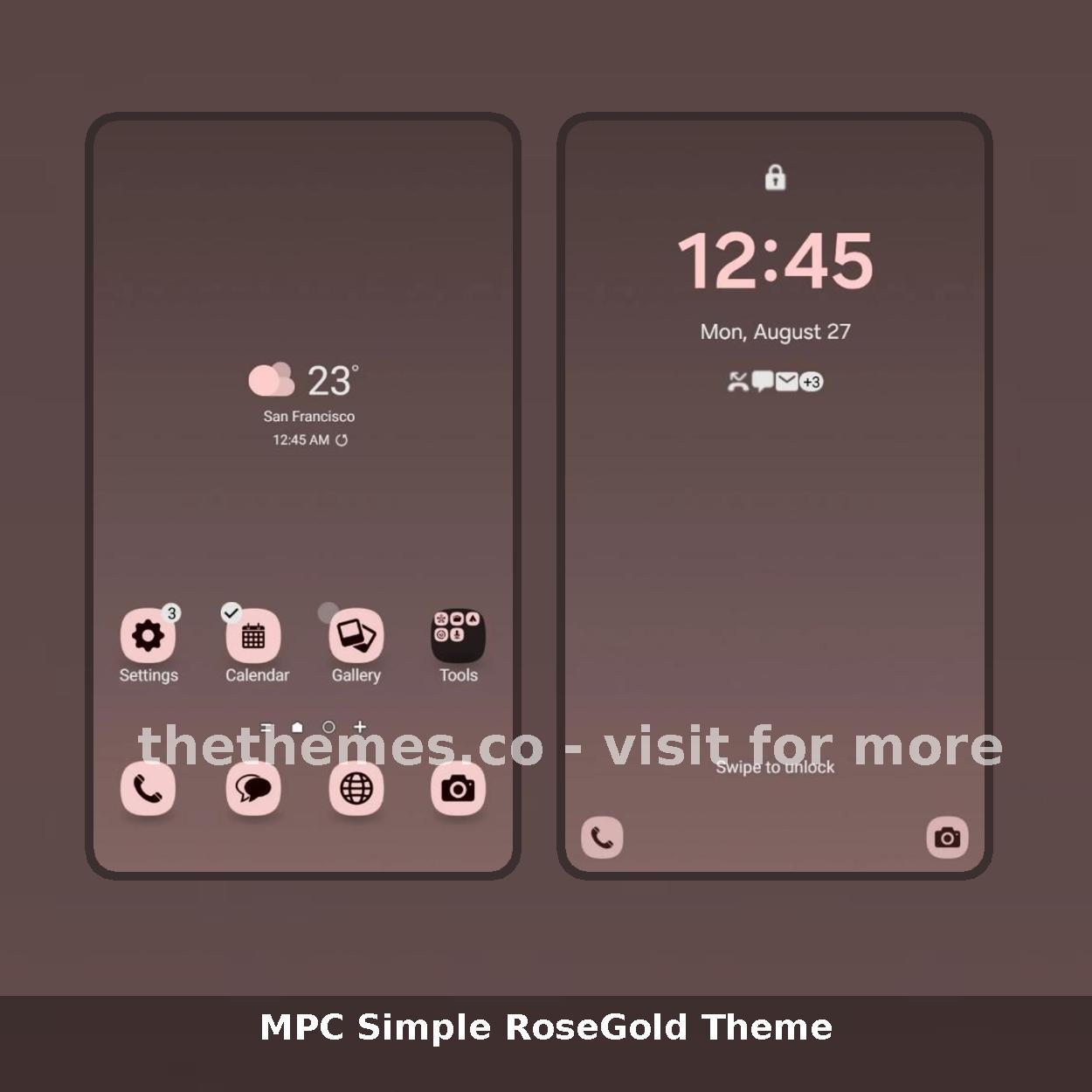 MPC Simple RoseGold Theme