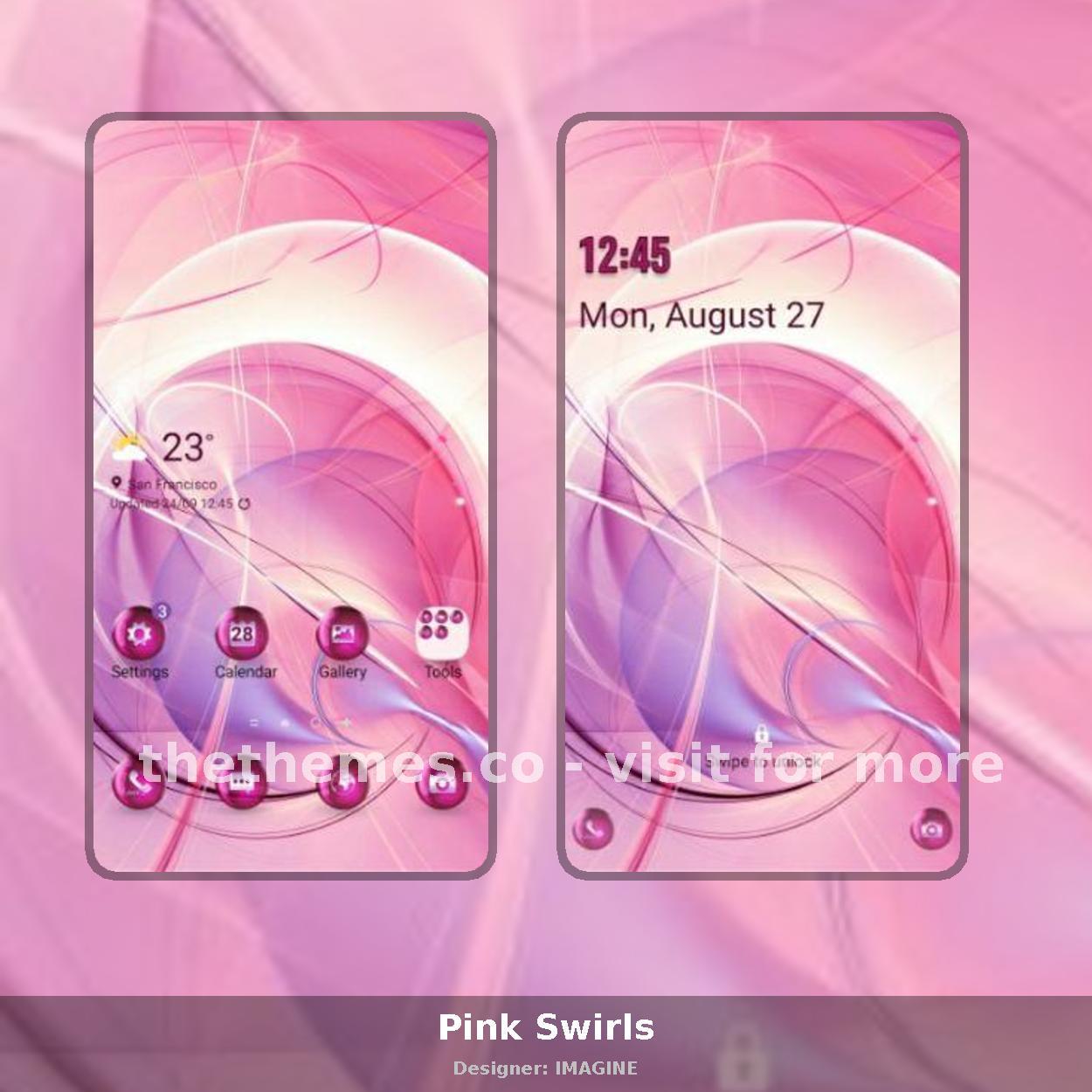 Pink Swirls