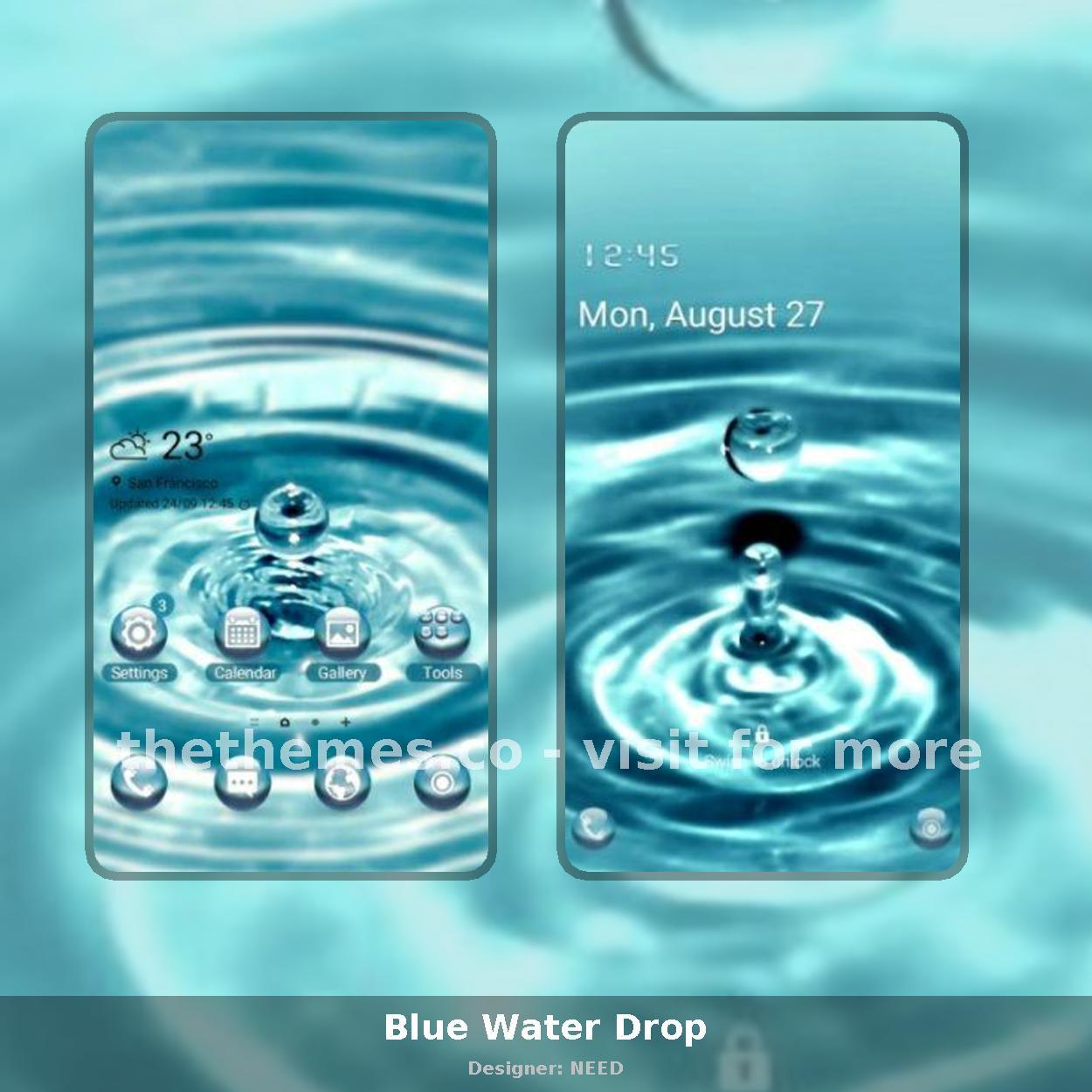 Blue Water Drop