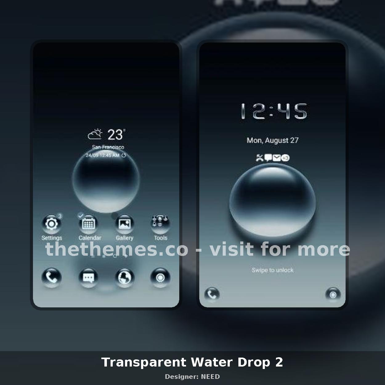 Transparent Water Drop 2