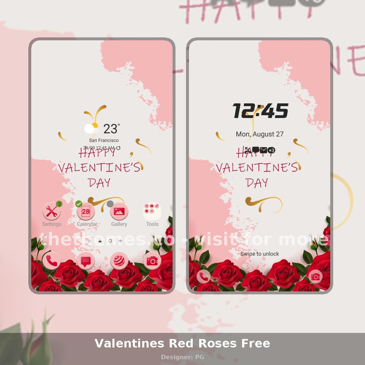 Valentines Red Roses Free