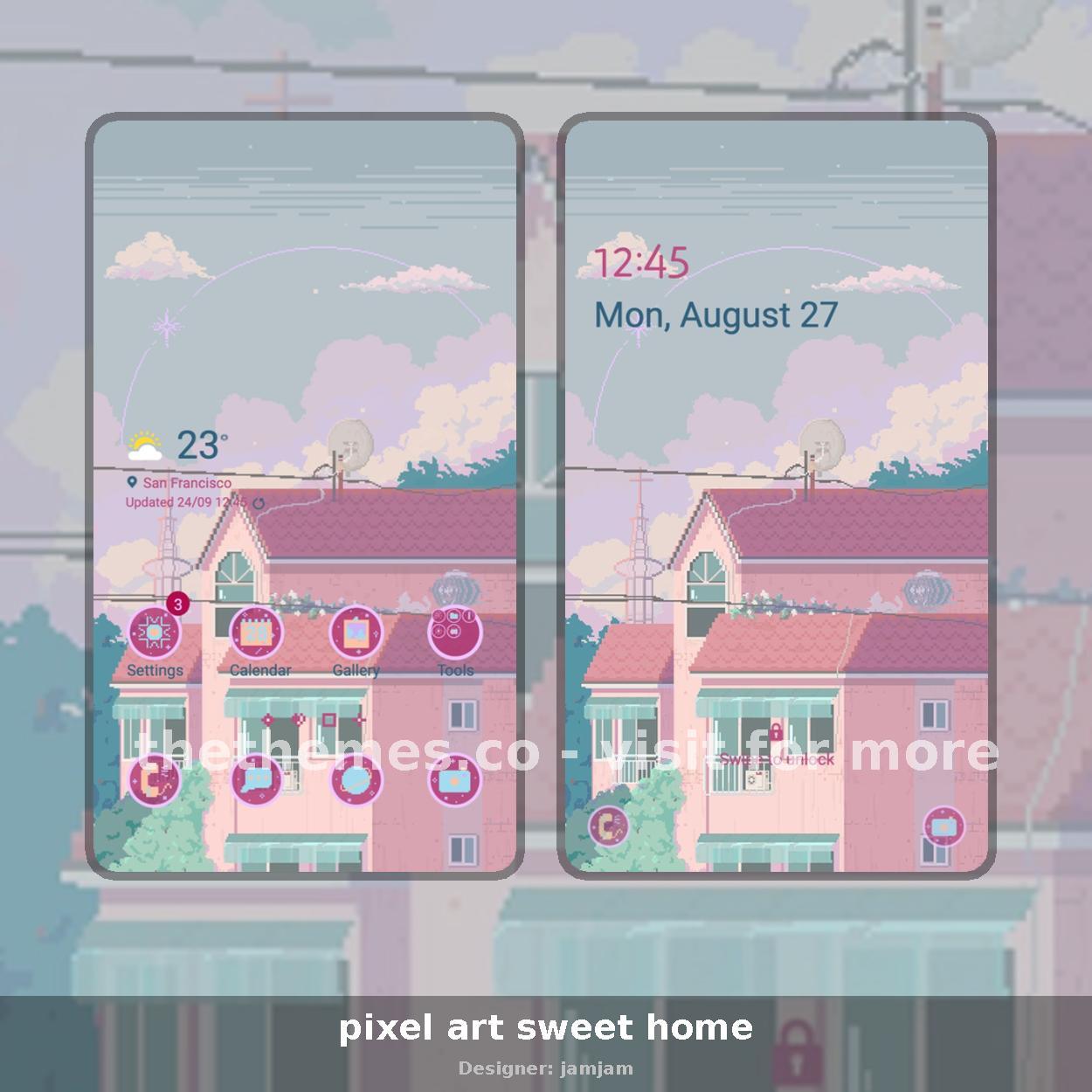 pixel art sweet home