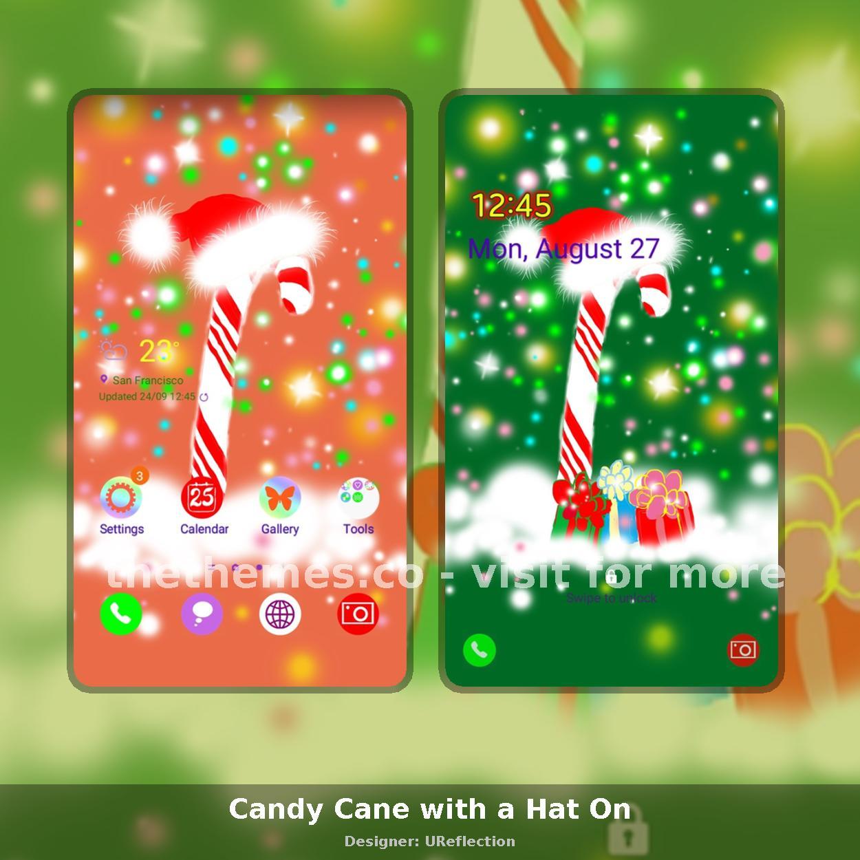 Candy Cane with a Hat On