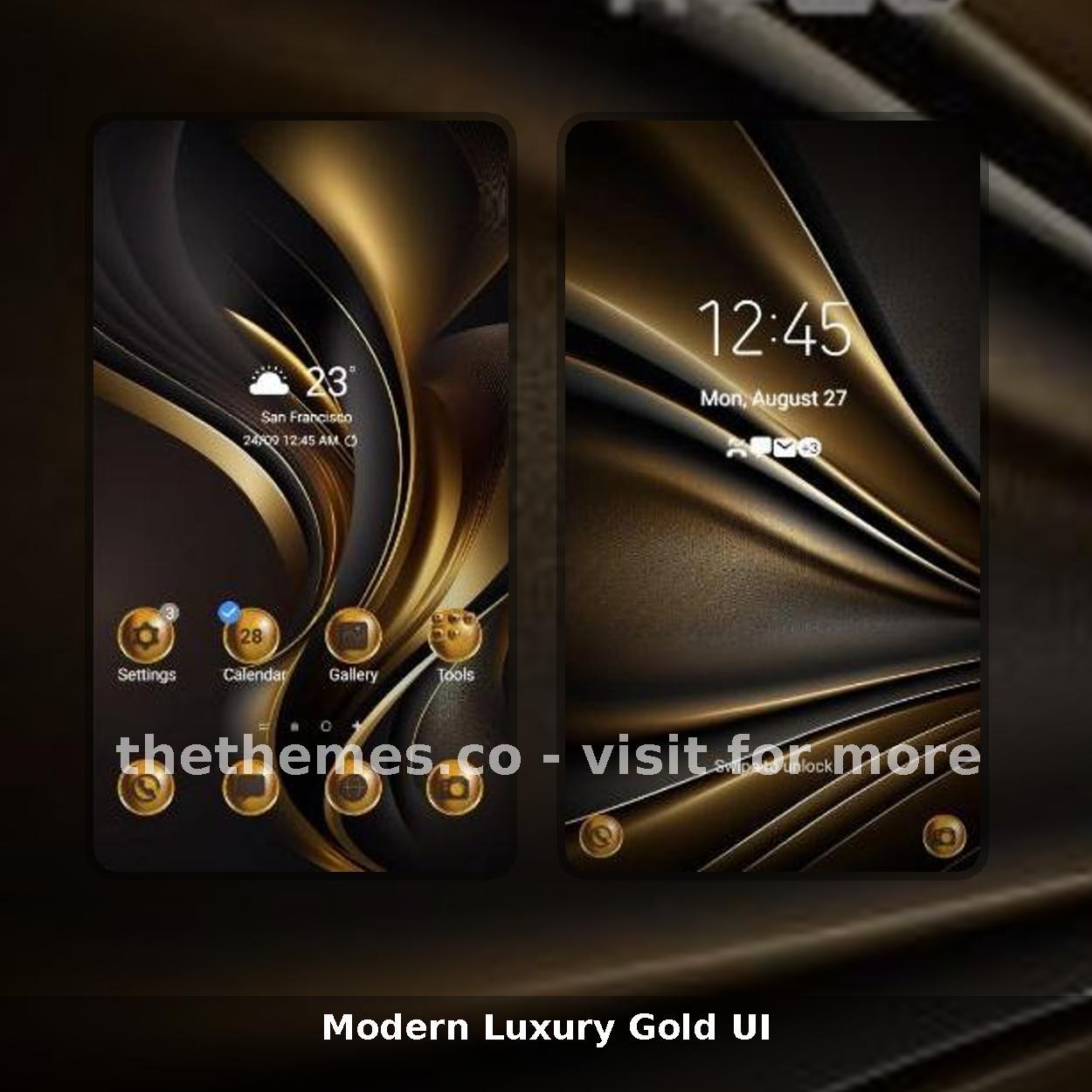 Modern Luxury Gold UI