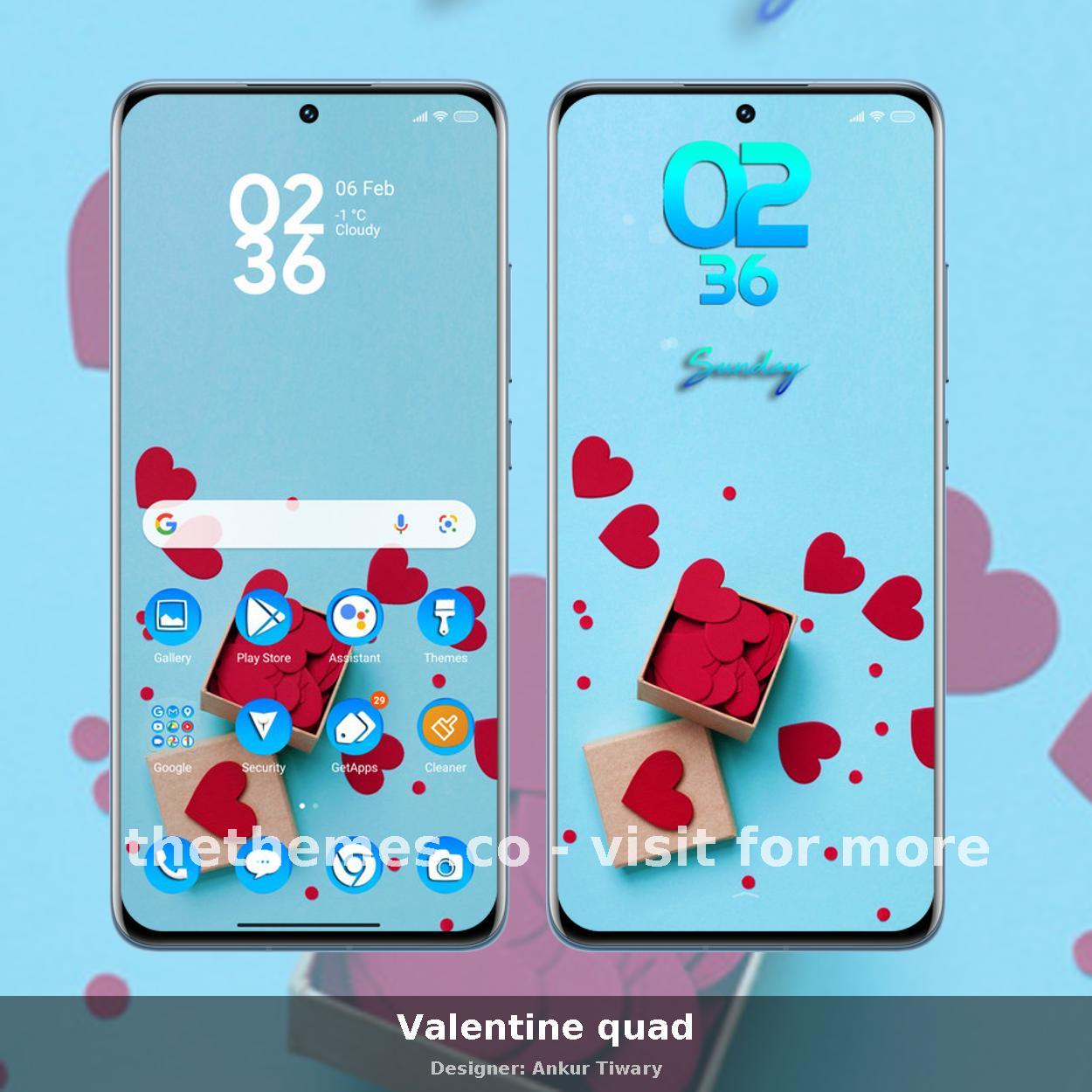 Valentine quad