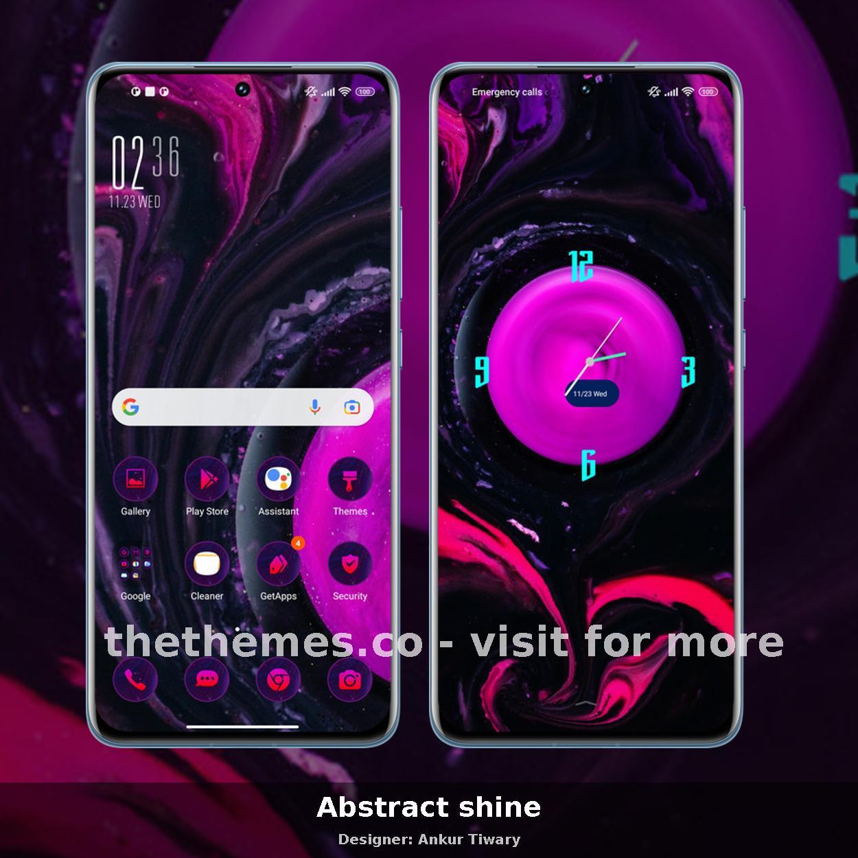 Abstract shine