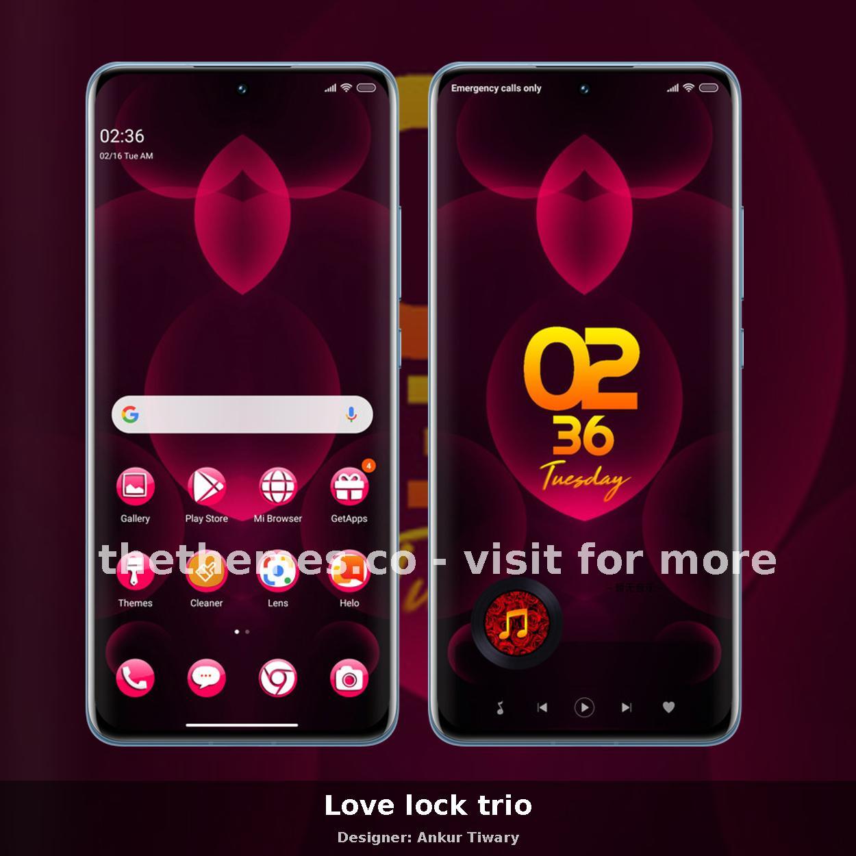 Love lock trio