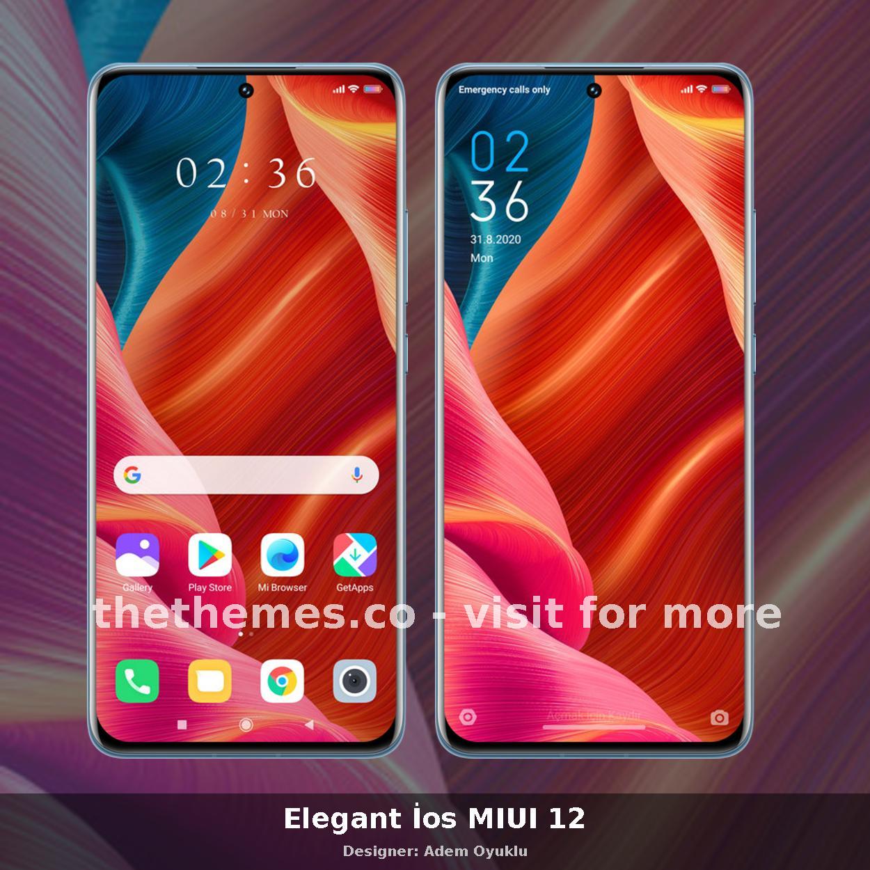 Elegant İos MIUI 12