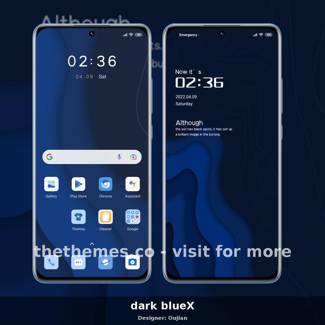 dark blueX