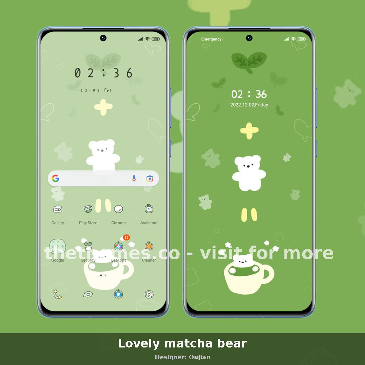 Lovely matcha bear
