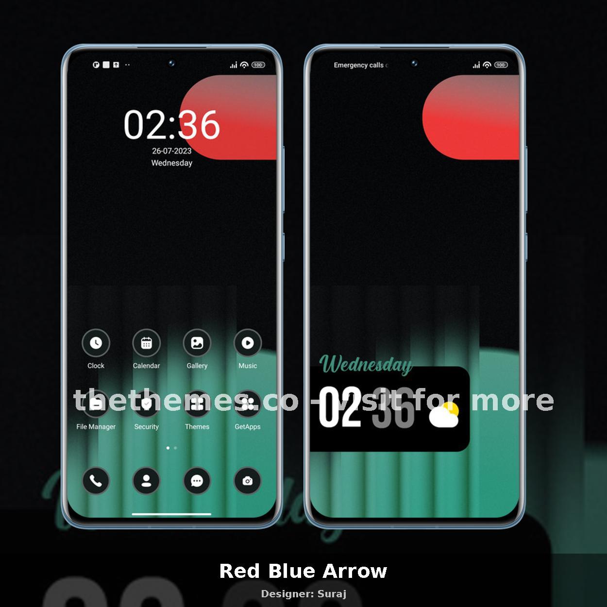 Red Blue Arrow