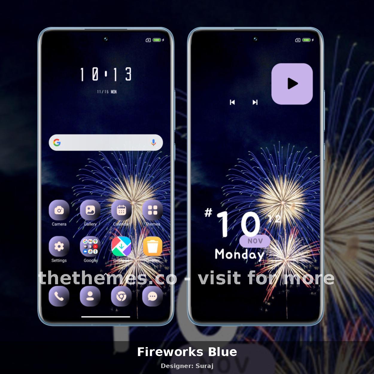 Fireworks Blue