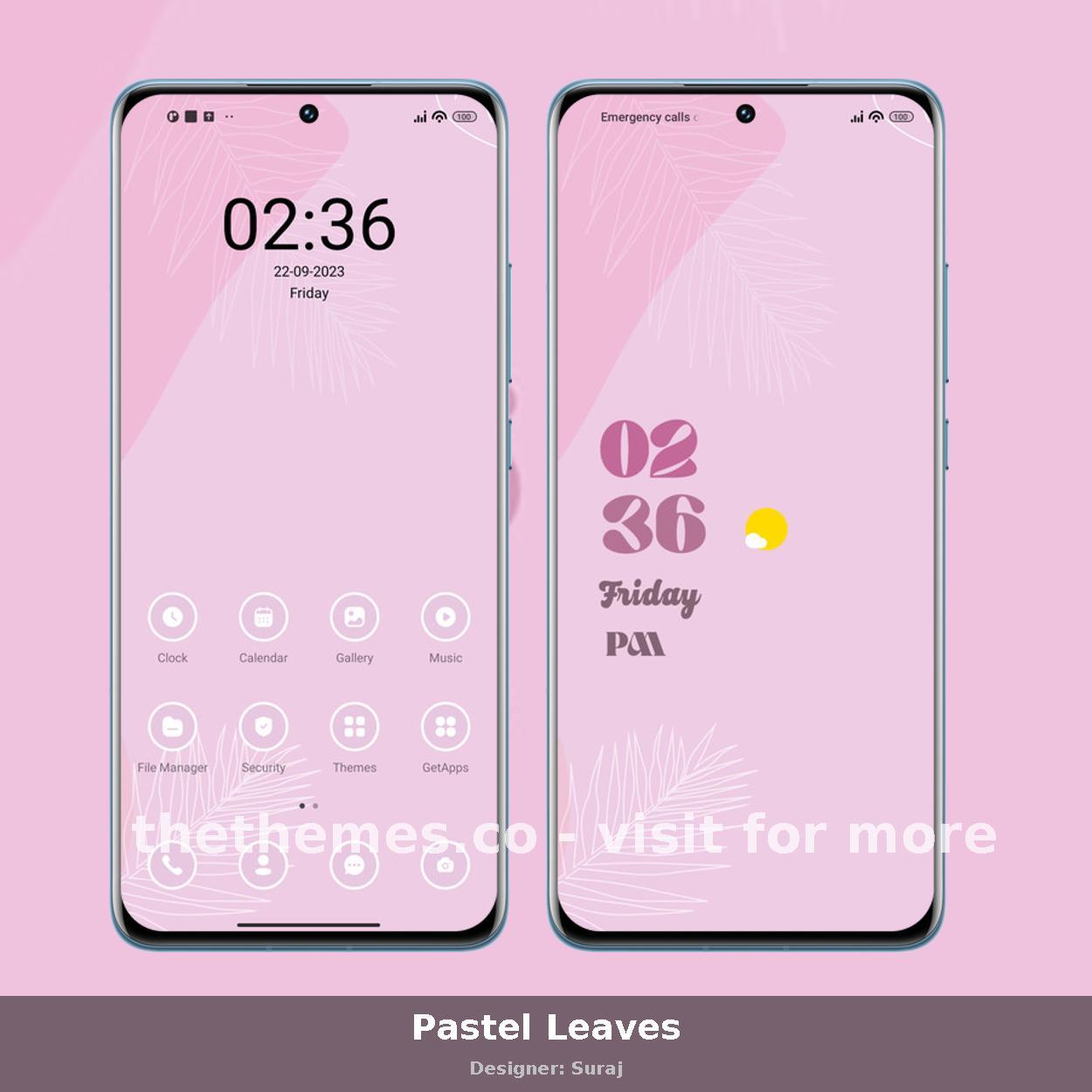 Pastel Leaves
