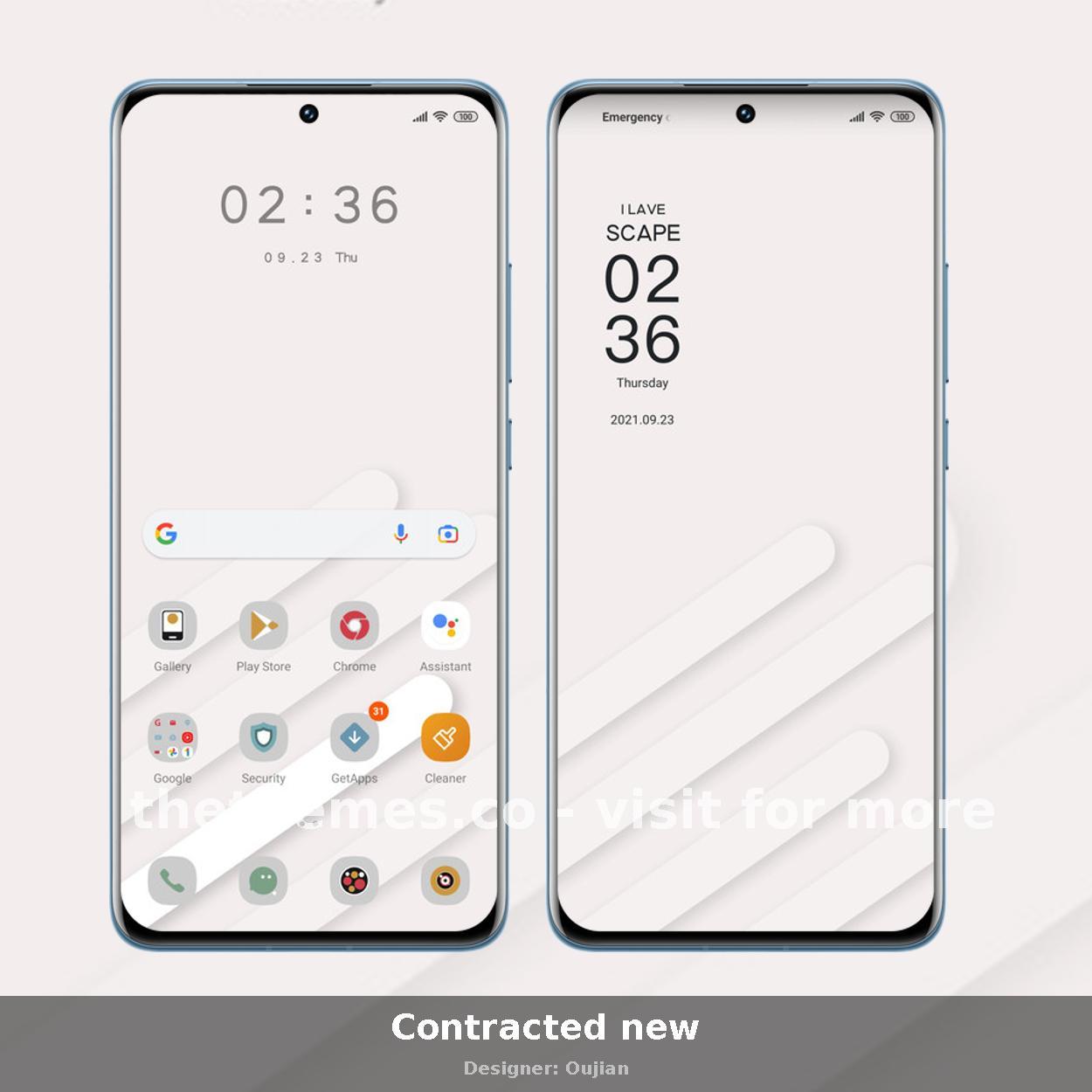 Contracted new