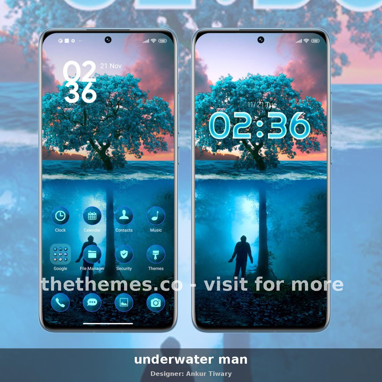 underwater man