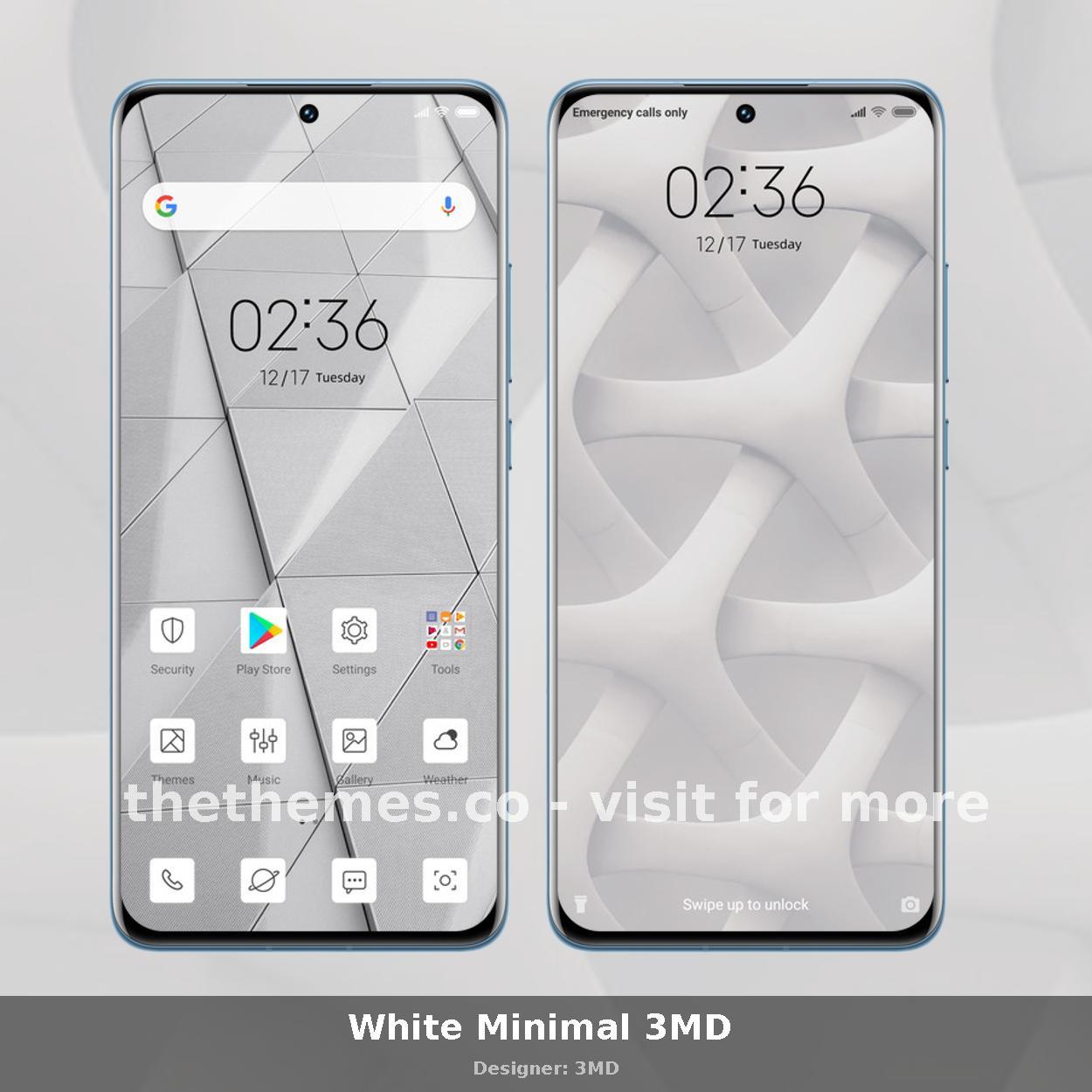 White Minimal 3MD 