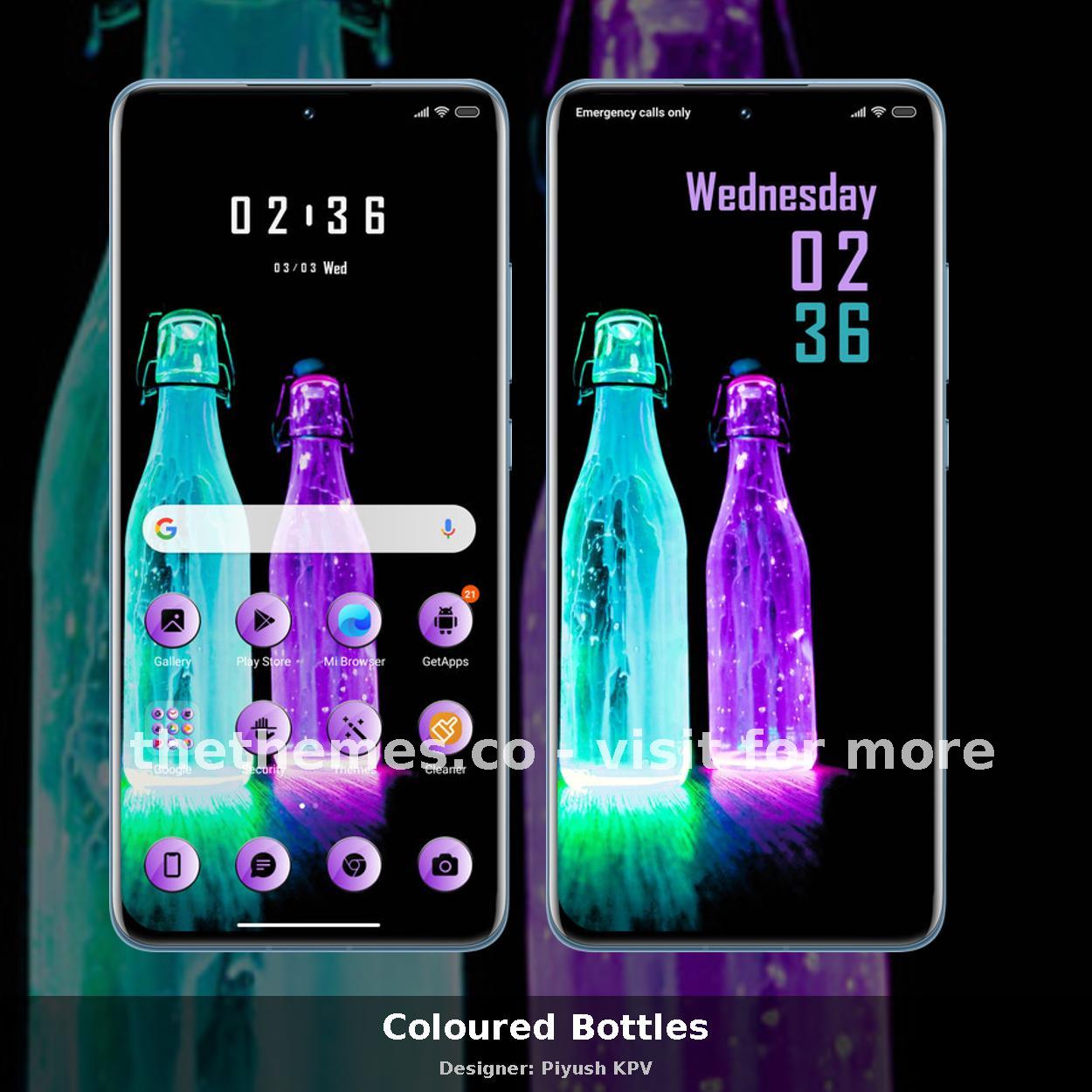 Coloured Bottles
