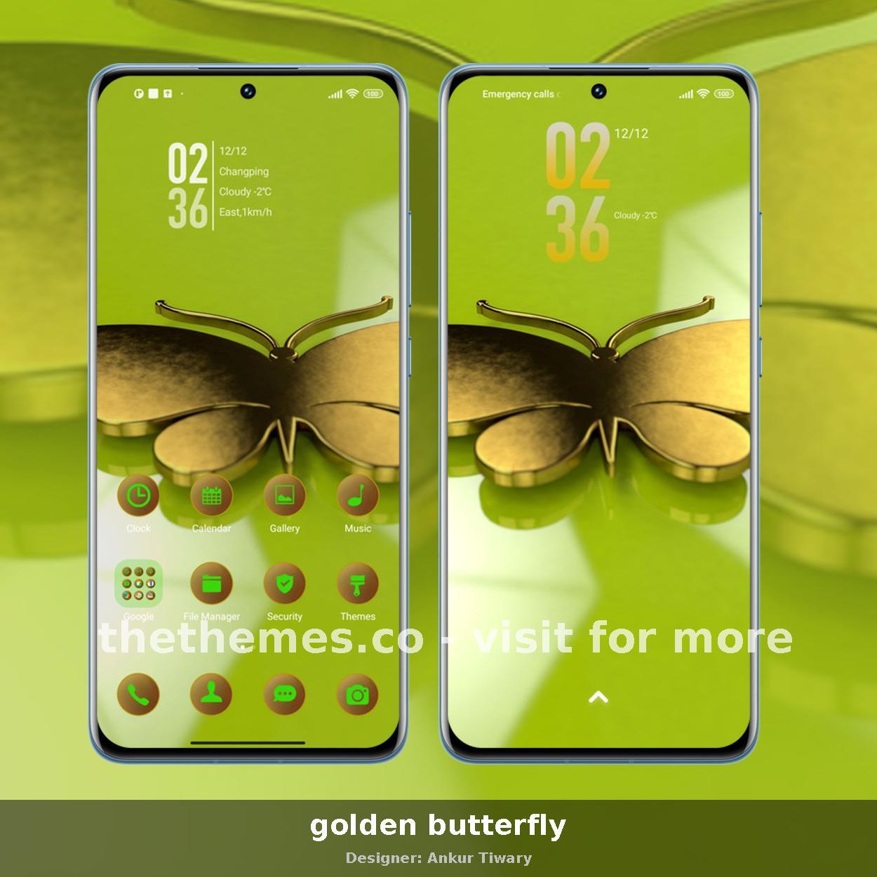 golden butterfly