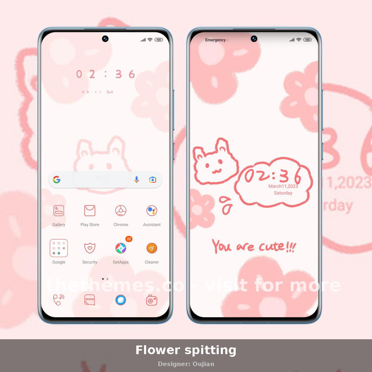 Flower spitting