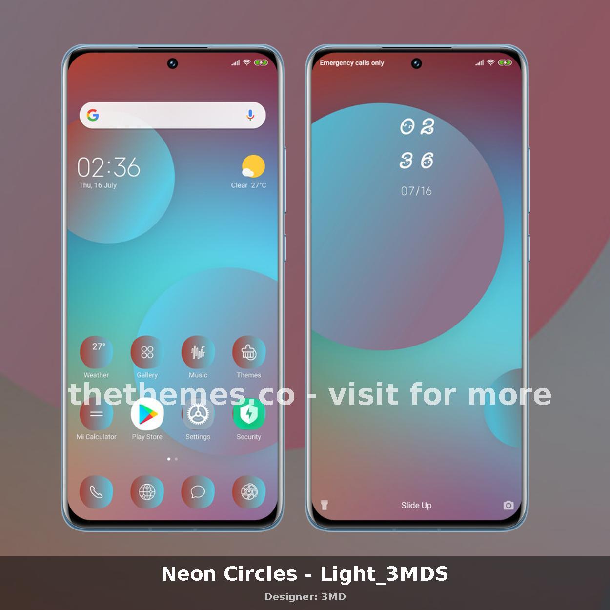 Neon Circles - Light_3MDS
