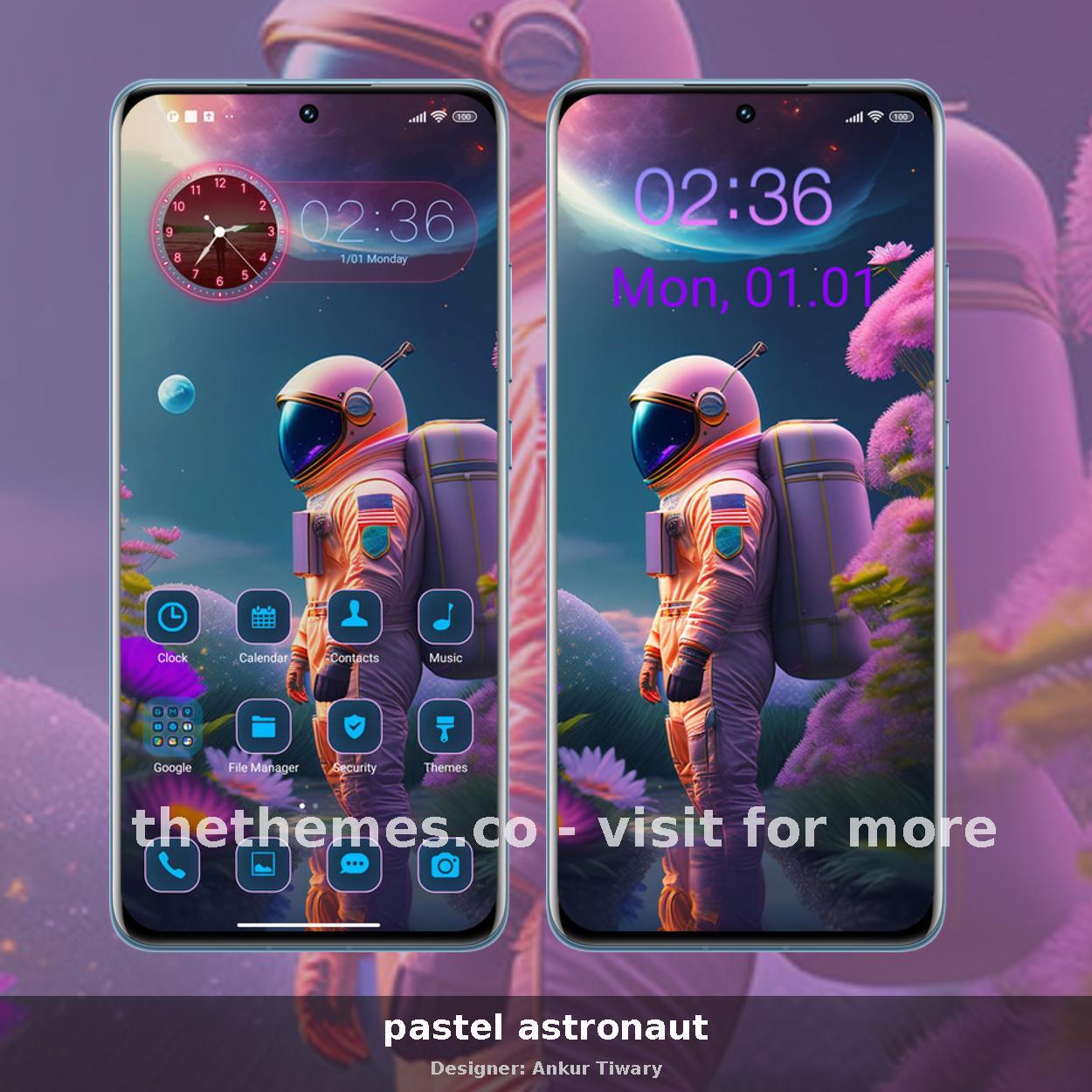 pastel astronaut