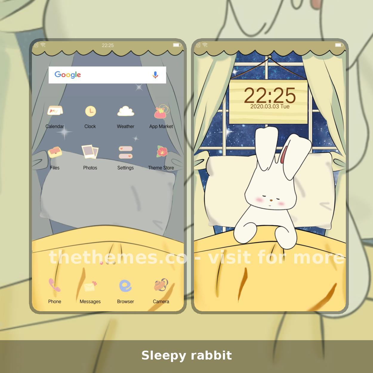 Sleepy rabbit