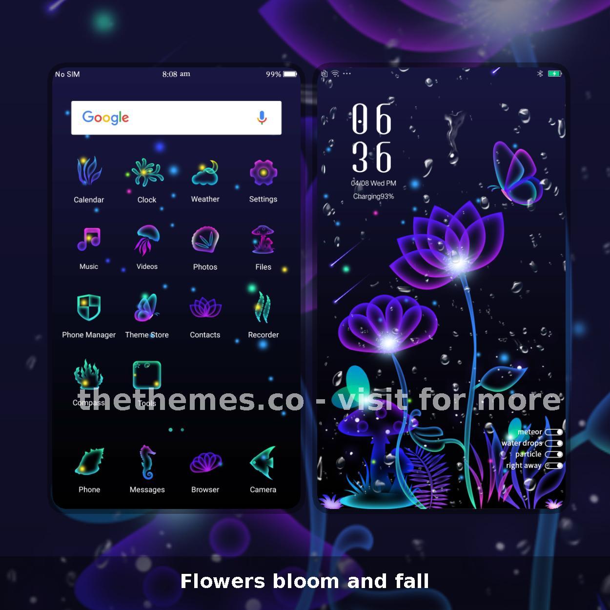 Flowers bloom and fall