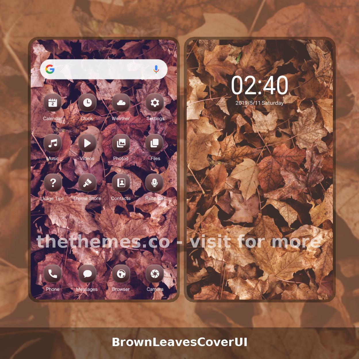 BrownLeavesCoverUI