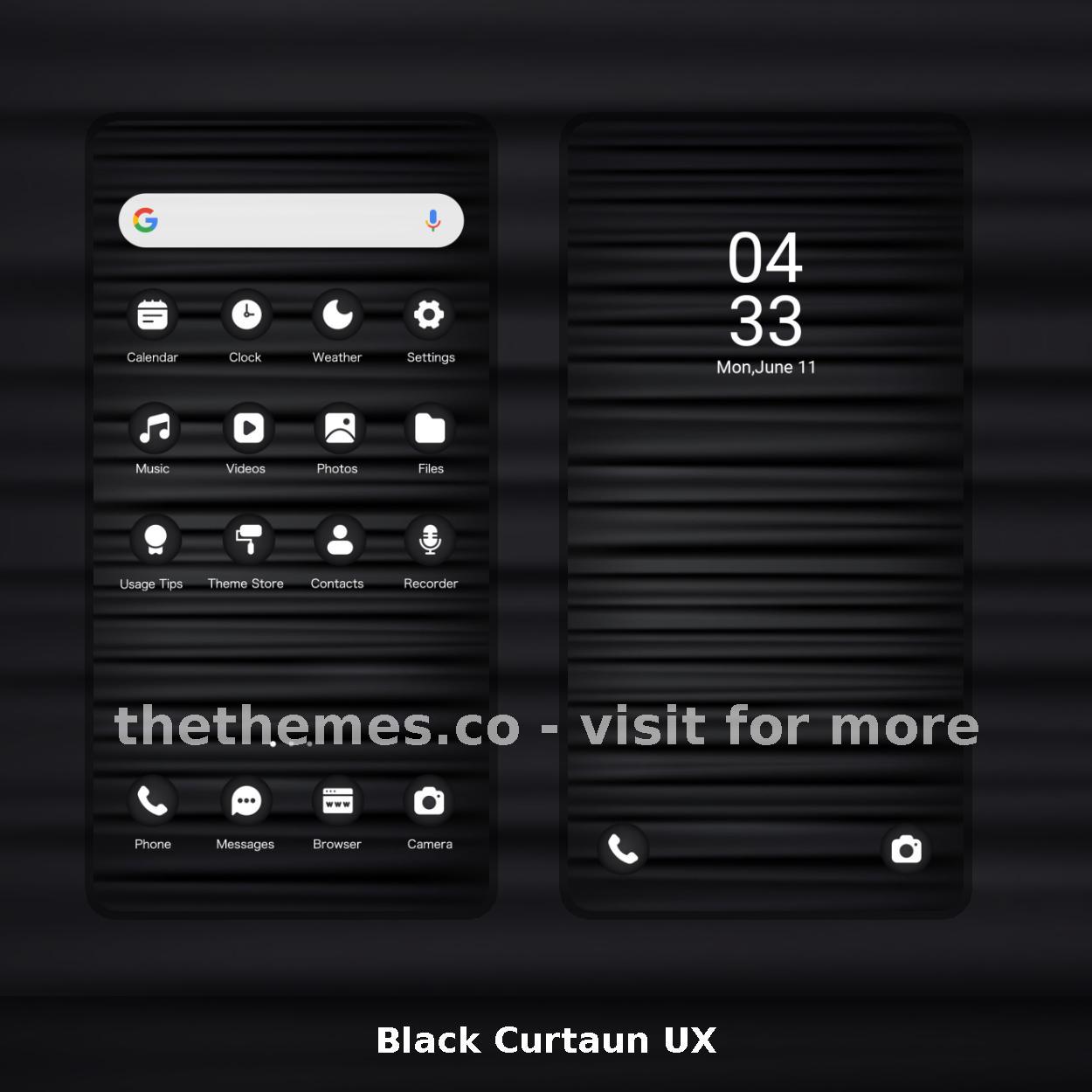 Black Curtaun UX