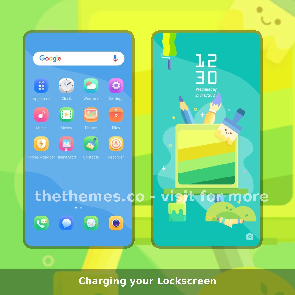 Charging your Lockscreen