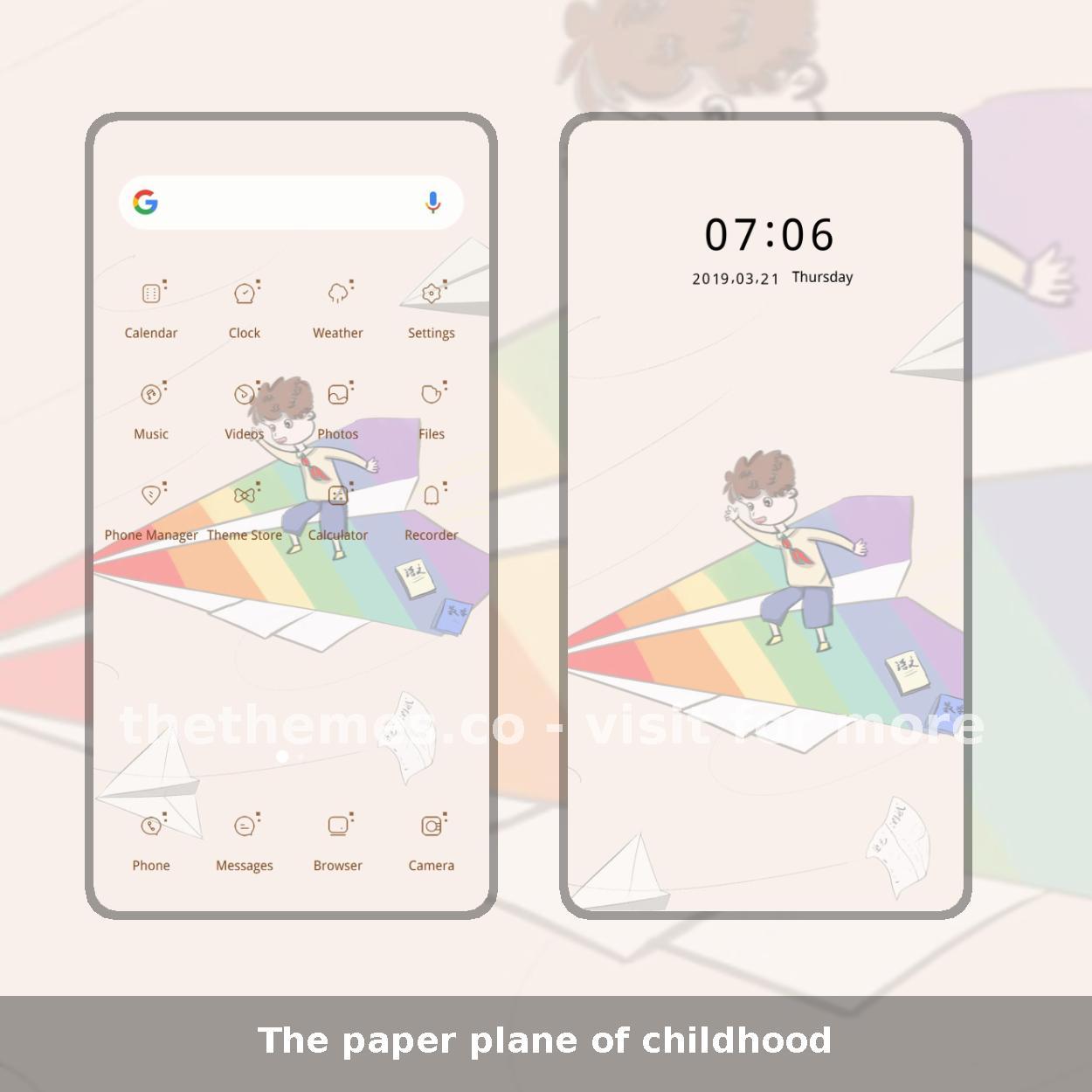 The paper plane of childhood