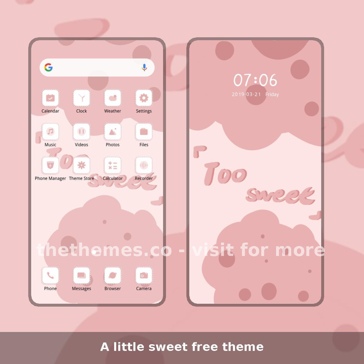 A little sweet free theme