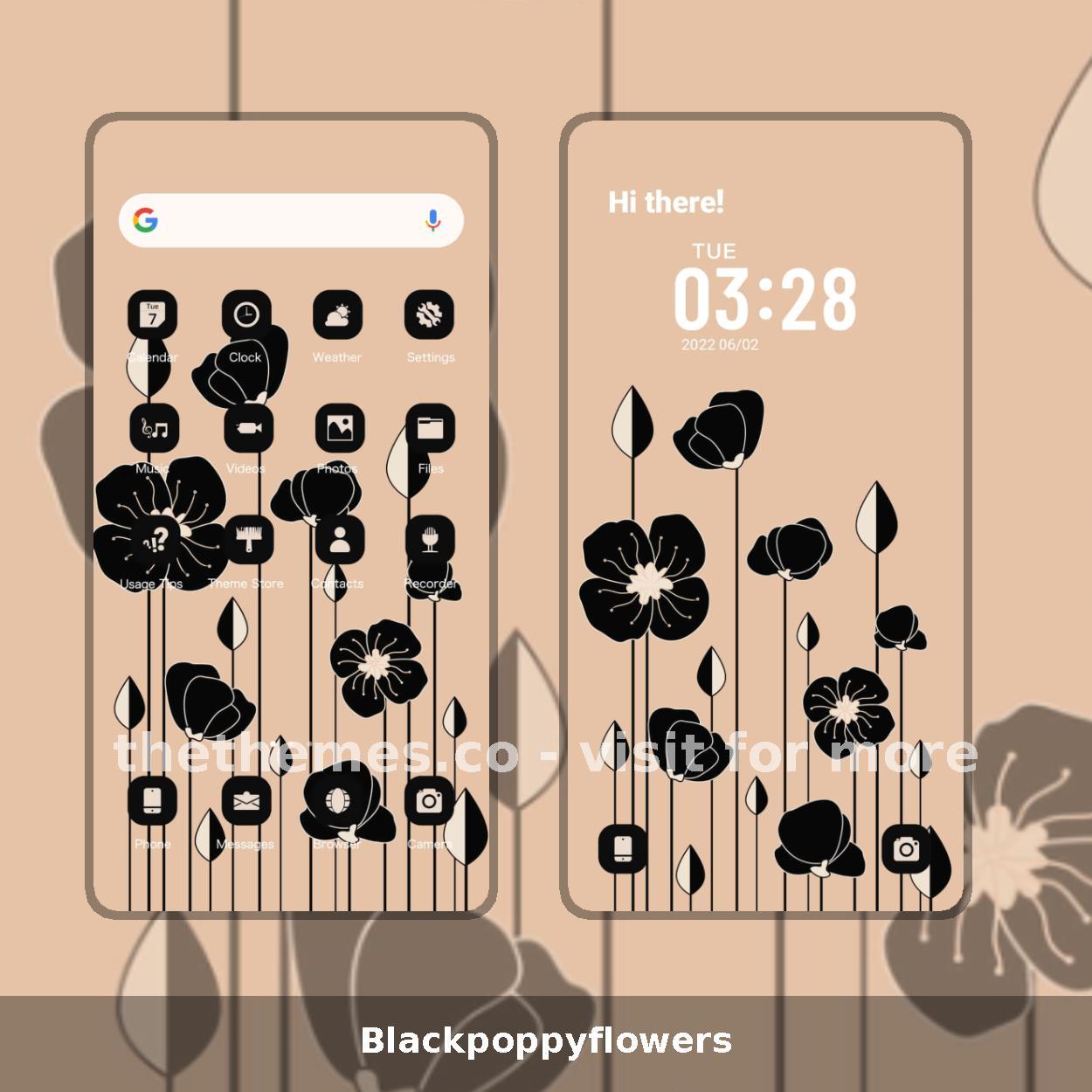 Blackpoppyflowers