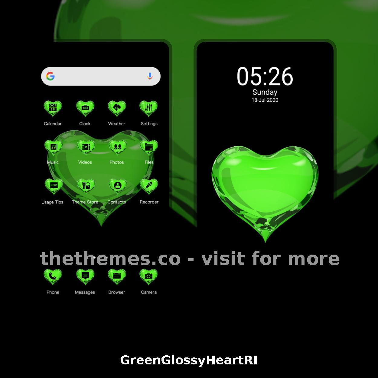 GreenGlossyHeartRI