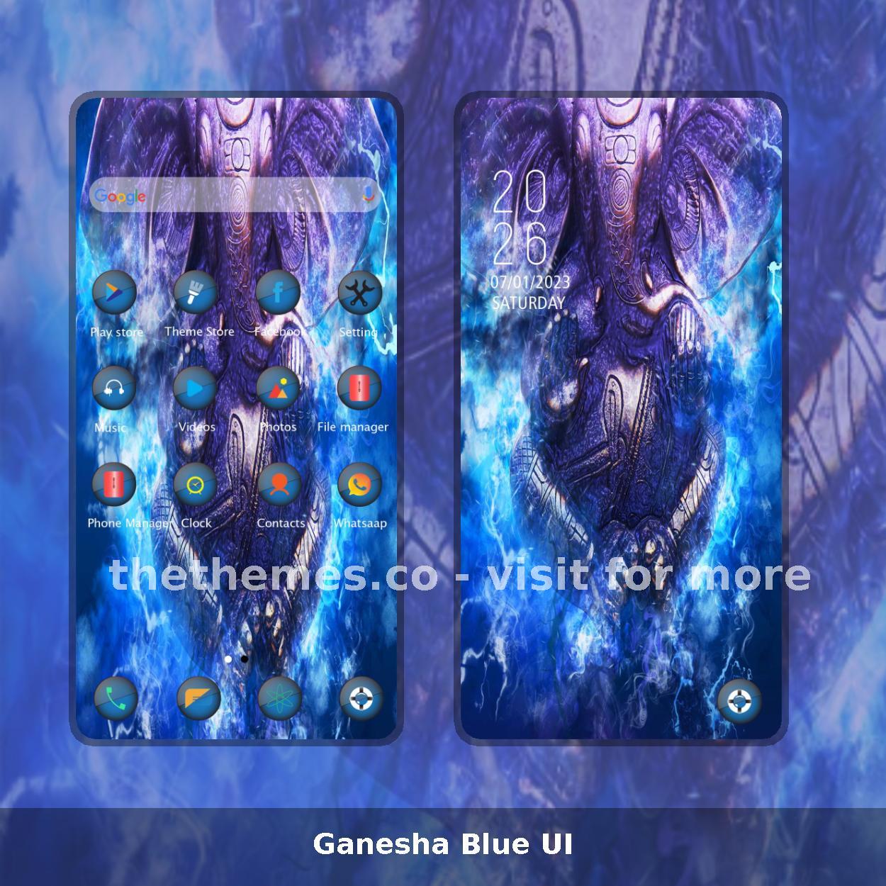 Ganesha Blue UI