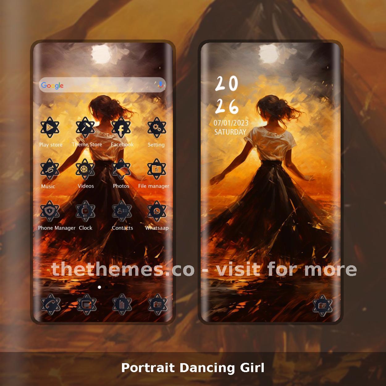 Portrait Dancing Girl